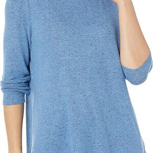 NIC & ZOE Womens 100% Cotton Long Double Layer Tee Long Sleeve Size PL